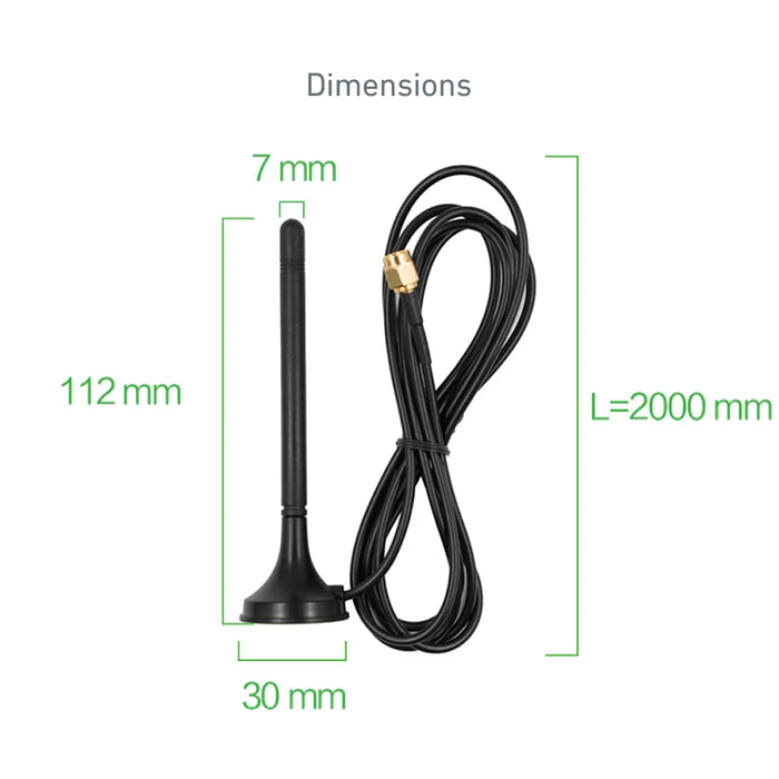 InHand Networks SMA 4G Magnetic Base Antenna